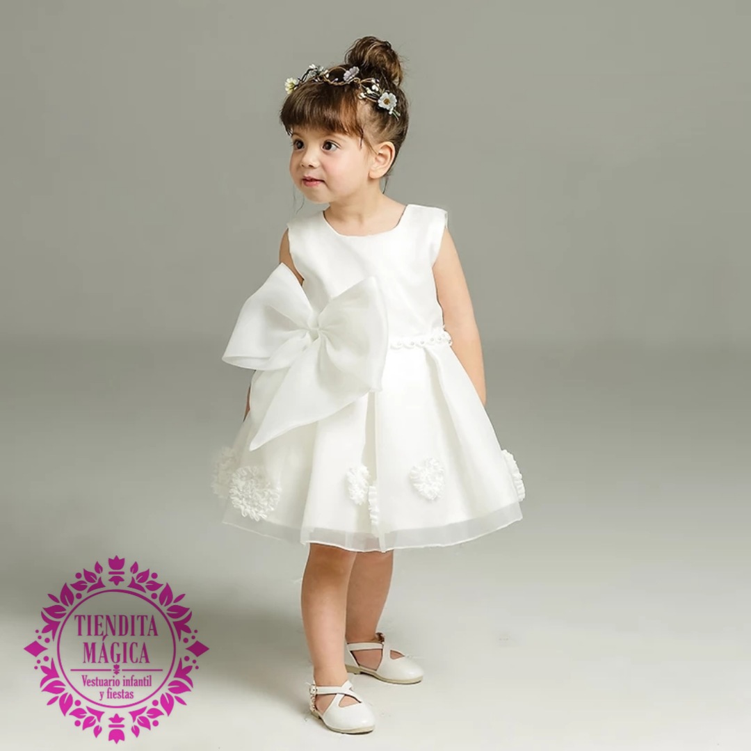 Refinar Otoño Colapso Vestido De Bautizo Blanco Niña 6 Meses 1/2/3 Años ⋆ Venta de Vestuario y  Accesorios Infantiles