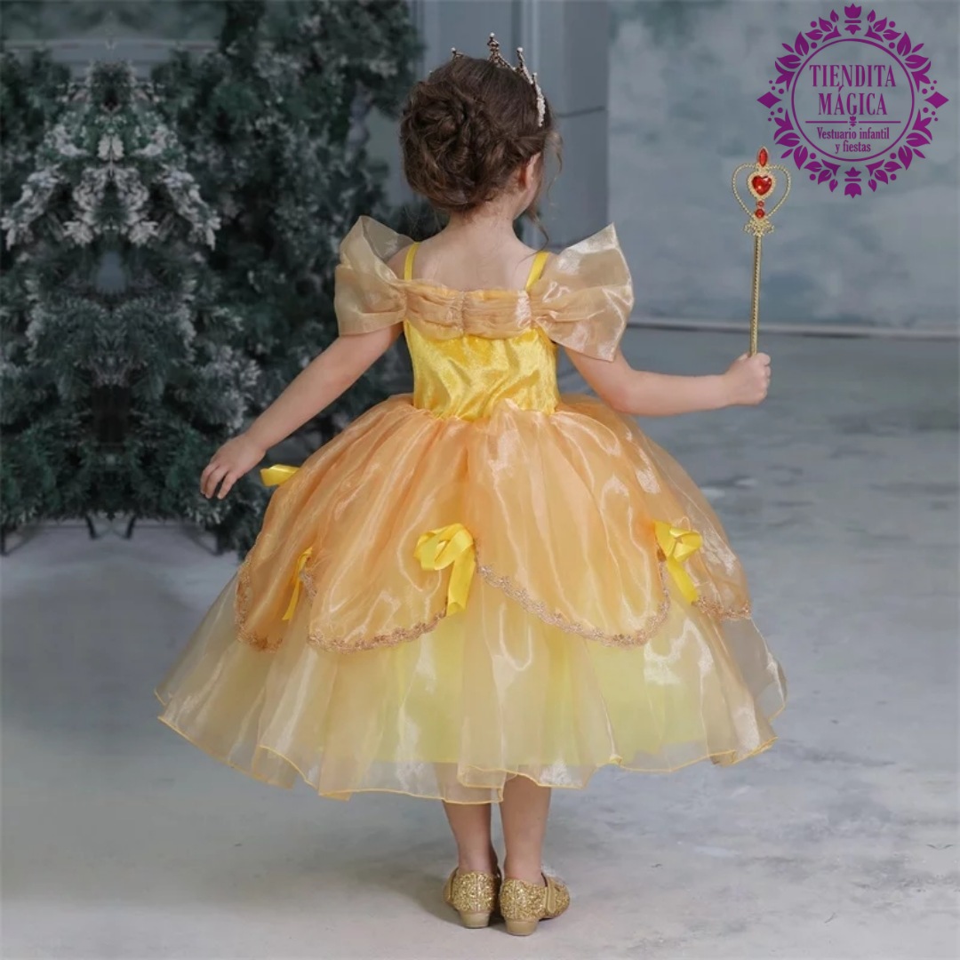 Vestido Princesa Bella y la Bestia Talla 4/6/8 años ⋆ Venta de Vestuario y  Accesorios Infantiles