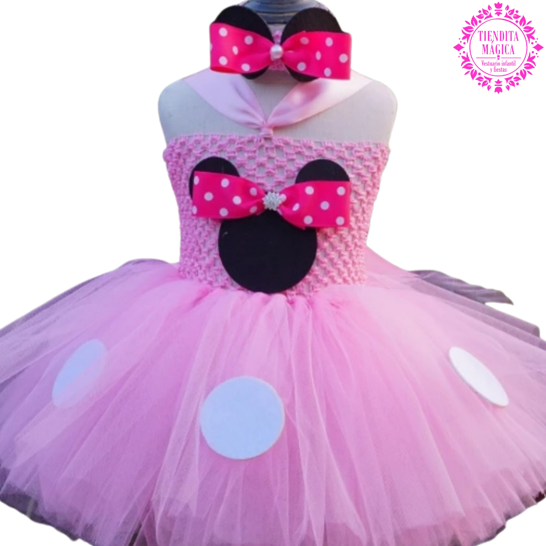 Vestido Con Tutú para Niña Talla 1/2 Años Minnie Rosado ⋆ Venta de  Vestuario y Accesorios Infantiles